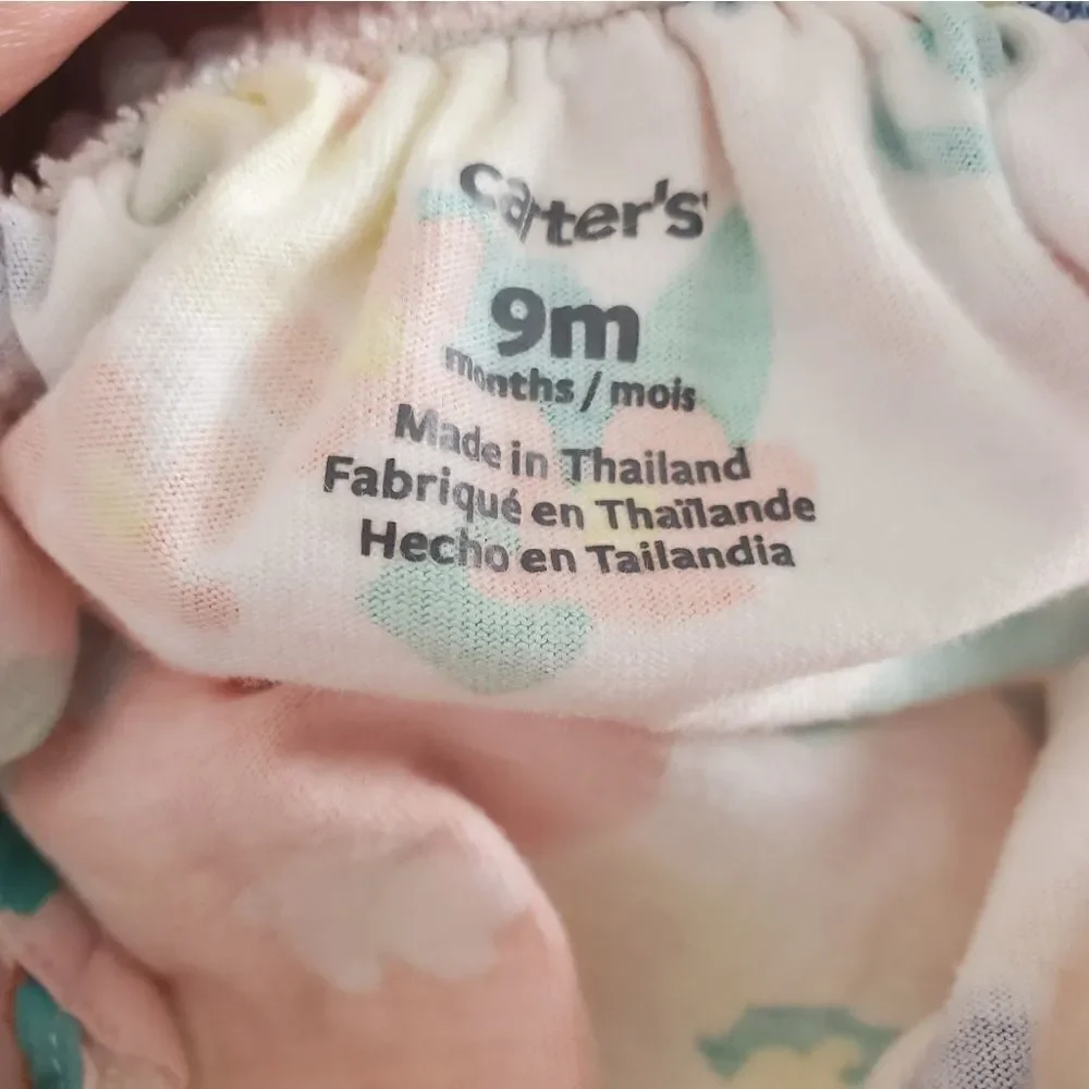 Carter's Girl's Size 9M Spring Floral Romper